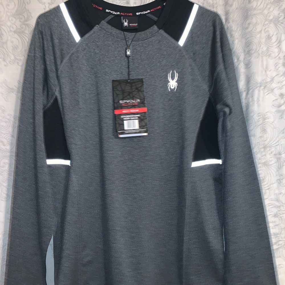 Spyder Active Men’s Long Sleeve  reflective Medium